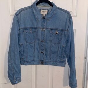 Forever 21 Denim Jean Jacket Coat, size S